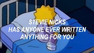 Stevie Nicks - Has Anyone Ever Written Anything for You (subtitulado español)