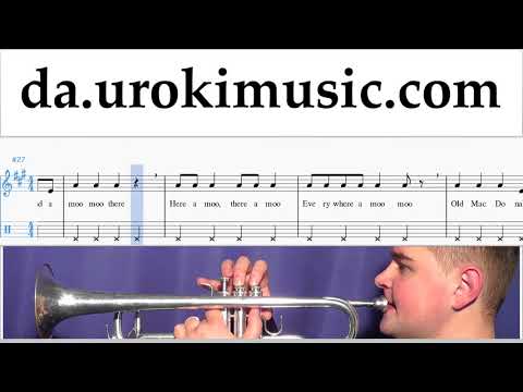 Lær At Spille Trompet Old MacDonald - Had a Farm Uddannelse Metode Del 2 um-b246