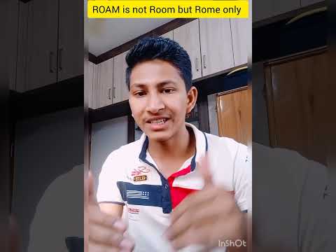 Right pronunciation of the word 'ROAM' is Rome& not Room/Clearly Substantiated@vbvinayhiremath6444