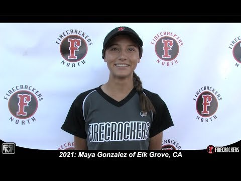 2021 Maya Gonzalez Outfield Softball Skills Video - Firecrackers North