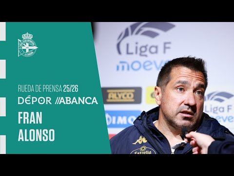 Rueda de prensa de Fran Alonso tras el Eibar Fem 1 - 0 Dépor ABANCA