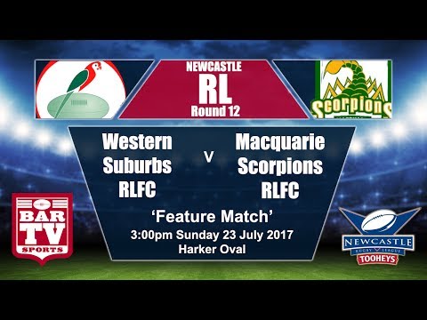 2017 Newcastle RL Round 12 - Western Suburbs Rosellas v Macquarie Scorpions