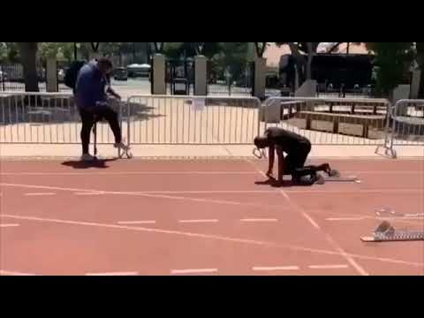 Christian coleman perfect block start 🚀🔥👏