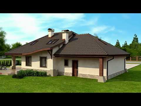 Z56 GL2  - Gotowy projekt domu  z użytkowym poddaszem w tradycyjnym stylu do 160 m2