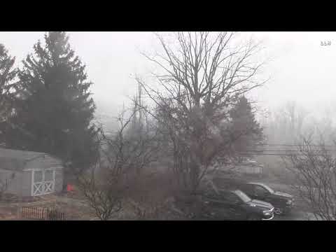 snow squall hits Quakertown pa