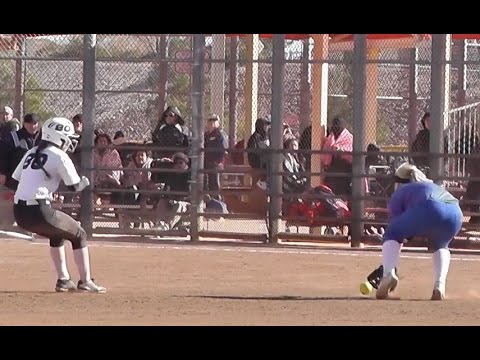Shortstop Fields Out vs Easton Preps @ USA Preps Fastpitch Softball, Las Vegas, NV. Emily Burrow