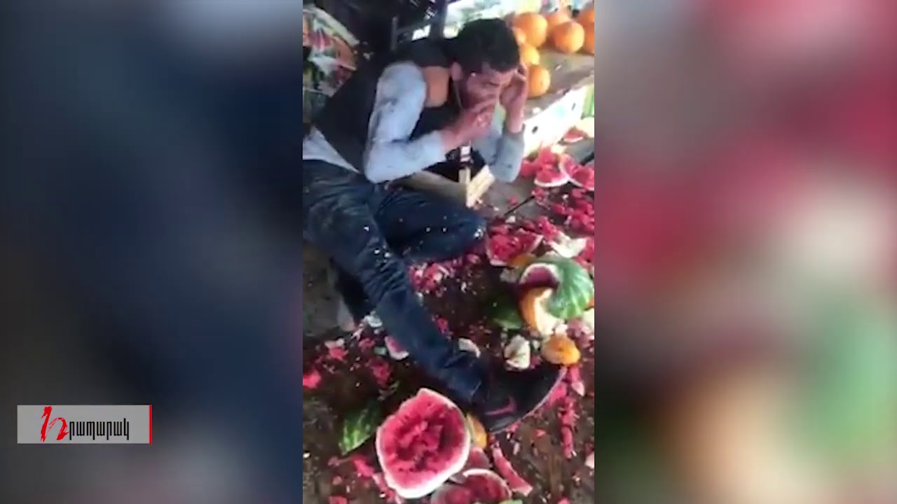 Հայերը ծեծի են ենթարկում ադրբեջանցուն