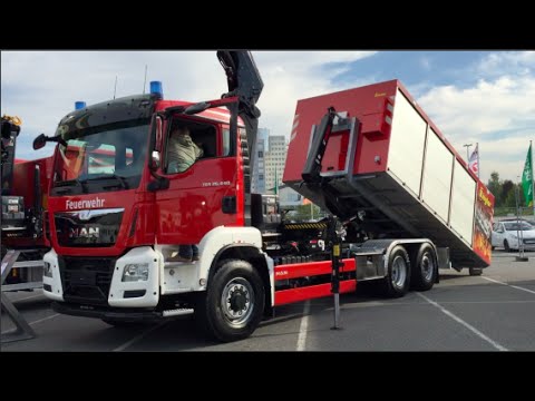 MAN TGS 26 440 6x6H-4 BL - Firetruck 2015 In detail review walkaround Interior Exterior