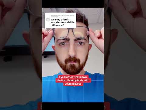 Eye doctor diagnosed and treated own Vertical Heterophoria with Prism Glasses … #bvd #binocularvisio