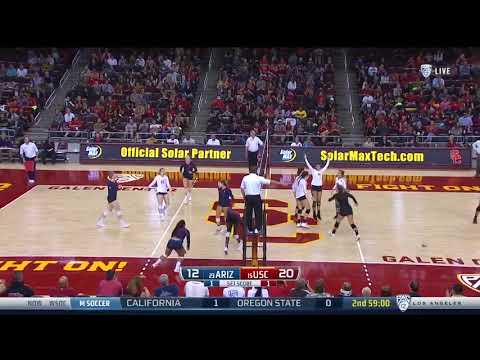 Women's Volleyball: USC 3, Arizona 1 - Highlights 10/14/18