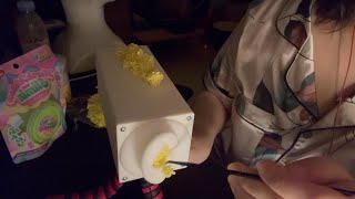【ASMR】【音フェチ】スライム使って耳かき　ear cleaning【No talking】