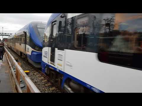 In Strausberg hat Ausfahrt eine VT 632 Pesa-Link Dreifachtraktion. Als RB 26 nach Kostrzyn (Polen)