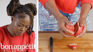 50 People Try to Deseed a Pomegranate | Basic Skills Challenge | Bon Appétit