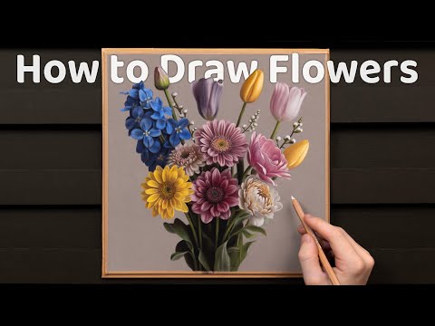 How to Draw Flowers Using Soft Pastels & Pastel Pencils