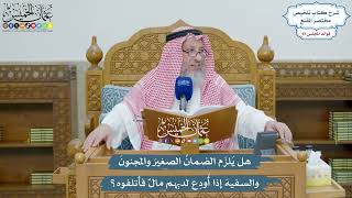4289 - هل يَلزَم الضمانُ الصغيرَ والمجنونَ والسفيهَ إذا أُودِع لديهم مالٌ فأتلفوه؟ - عثمان الخميس