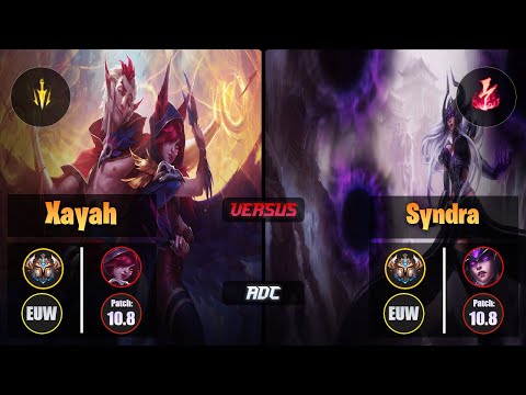 Challenger XAYAH [Lethal Tempo] (ADC) VS  SYNDRA - Challenger EUW Patch 10.8
