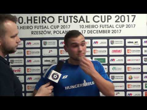 Heiro Futsal Cup 2017: Patryk Mendela (Hungerbud Katowice) po meczu z Kormed Lubaczów (grupa F)