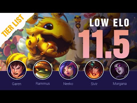 Season 11 LOW ELO LoL Tier List Patch 11.5 by Mobalytics - League of Legends