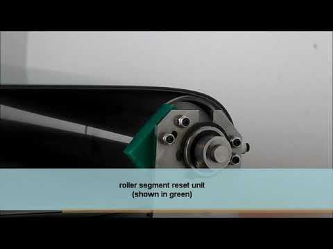 Centrack Conveyor Belt Tracking system - Segmented Roller principle