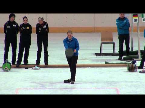 Eisstocksport WM 2014, Finale Damen Mannschaftsspiel