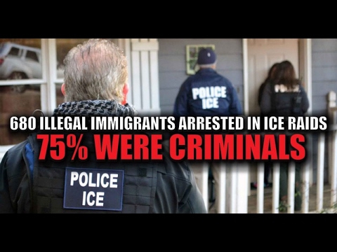 Breaking TRUMP campaign promise ICE raids arresting criminal illegal aliens February 14 2017 Video