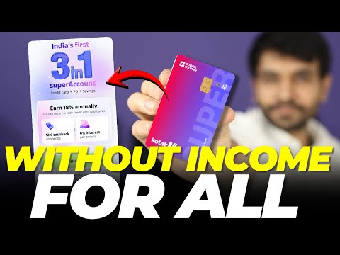 Super.Money Kotak Credit Card Launched | Without Income Proof for ALL