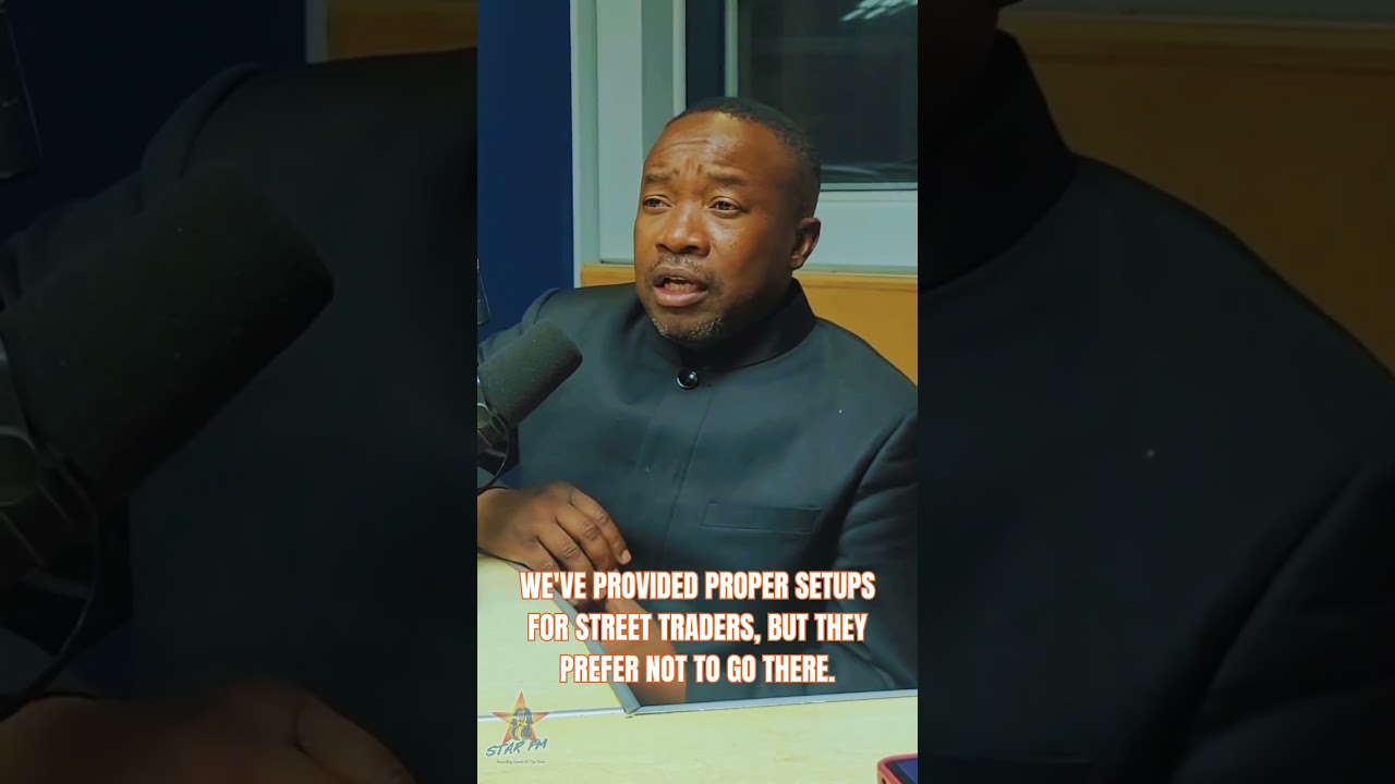 City of Harare Mayor Jaco Mafume with Linda Muriro on Muriro on Monday.