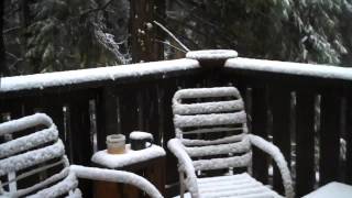 preview picture of video 'Oct 23 2012 First Snow in Dorrington'