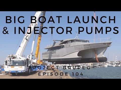 Launching a Wave Piercing Tri-Hull & D722 Kubota Genset Injector Pump Work - Project Brupeg Ep. 104