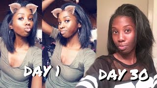 How I Keep My Natural Hair Straight For 1 Month