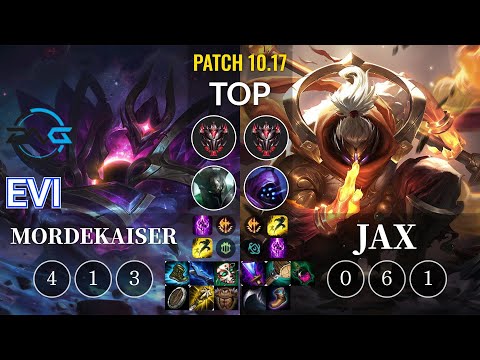 DFM Evi Mordekaiser vs Jax Top - KR Patch 10.17