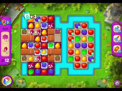 GardenScapes Level 3650 no boosters (19 moves)