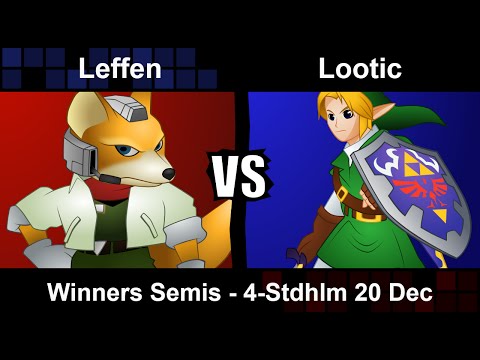 Leffen (Mewtwo, Fox) vs Lootic (Link) - Winners Semis 4-Stdhlm 20 Dec