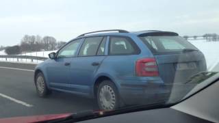 preview picture of video 'Skoda Octavia Combi 2013 right hand driver testing HD video'