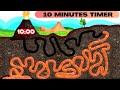 10 Minute Timer | 10 minute timer with VOLCANO | 10 Minute Timer Bomb |
