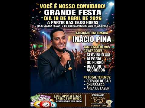 Compartilhe com seus amigos, Grande festa na Chácara, entrada grátis🆓📍Curralinhos de Caturama, Bahia