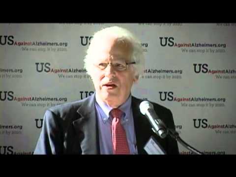 Stanley Prusiner at the national launch of USAgainstAlzheimer's, October 6, 2010