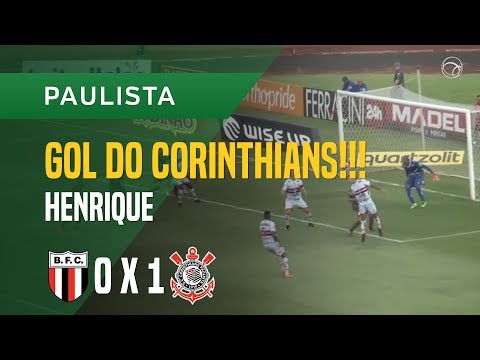 GOL (HENRIQUE) - BOTAFOGO-SP X CORINTHIANS - 11/03 - PAULISTA 2018