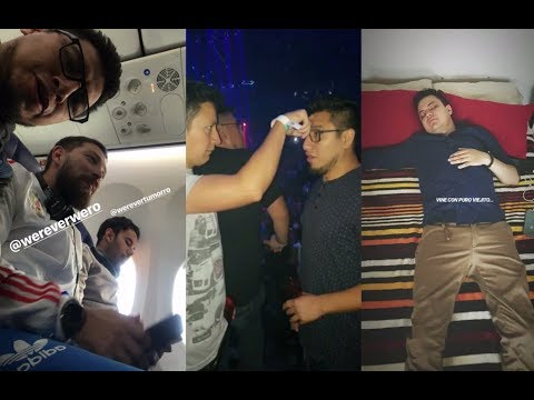 El w2mcrew junto en Cancún (Despedida de soltero de Fede)