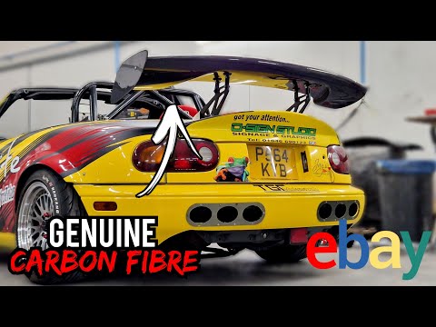 I Bought A CHEAP EBAY GENUINE CARBON FIBRE Spoiler For The TIME ATTACK Mx5!