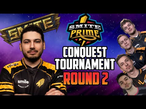 SMITEPRIME CONQUEST TOURNAMENT WITH COMMS - ROUND 2 (ft Paul, ScaryD, QvoFred & Lasbra)