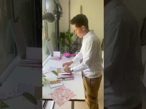 free mini album tutorial using baby papers see full video on channel :) #minialbumscrap