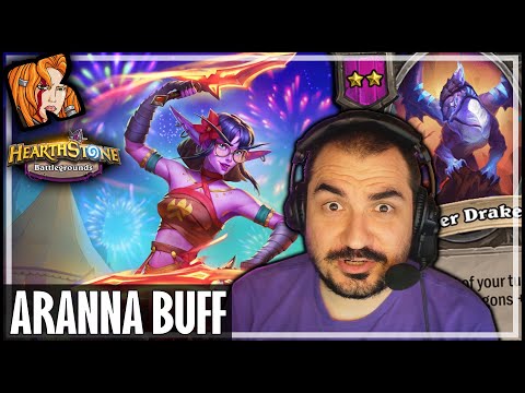 NEW ARANNA BUFF IS AMAZING! - Hearthstone Battlegrounds
