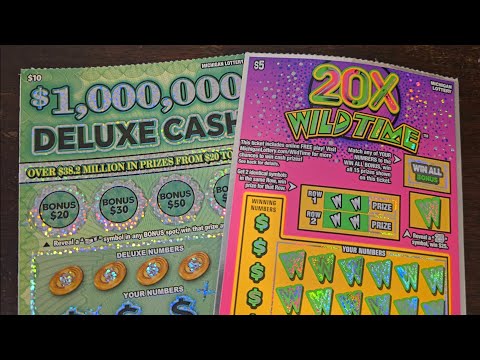 MI Lottery - $1,000,000 Deluxe Cash & 20X Wildtime - We need a claimer!! 💰💵💎 #lottery #scratch #win