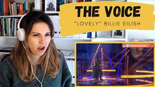 REACTING TO Lovely (Billie Eilish) The Voice (Albina & Filip)