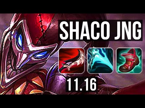 SHACO vs ZAC (JUNGLE) | 8/0/5, 3.2M mastery, Rank 5 Shaco, 800+ games | KR Grandmaster | v11.16