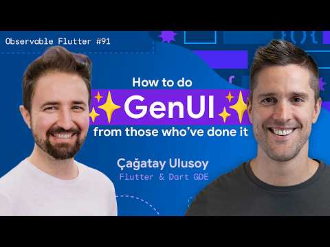 Video Thumbnail: How to do GenUI | Observable Flutter #91
