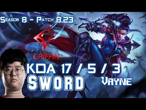 GRF Sword VAYNE vs IRELIA Mid - Patch 8.23 KR NORMAL