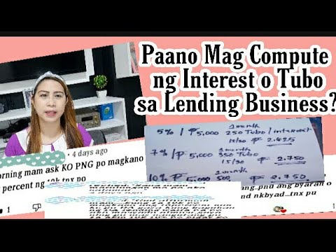 , title : 'Paano Magcompute ng Tubo or Interest sa Lending business or pagpapautang!