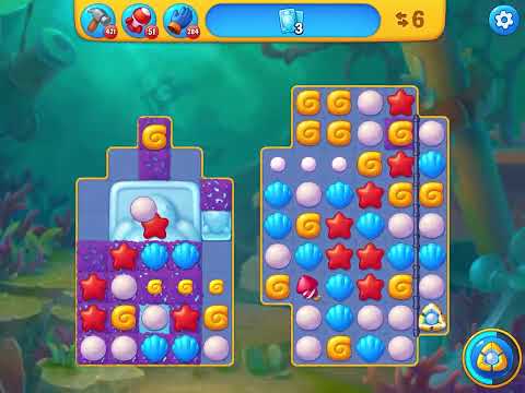 Fishdom level 6827 no boosters フィッシュダム ノーマル [Friend's]